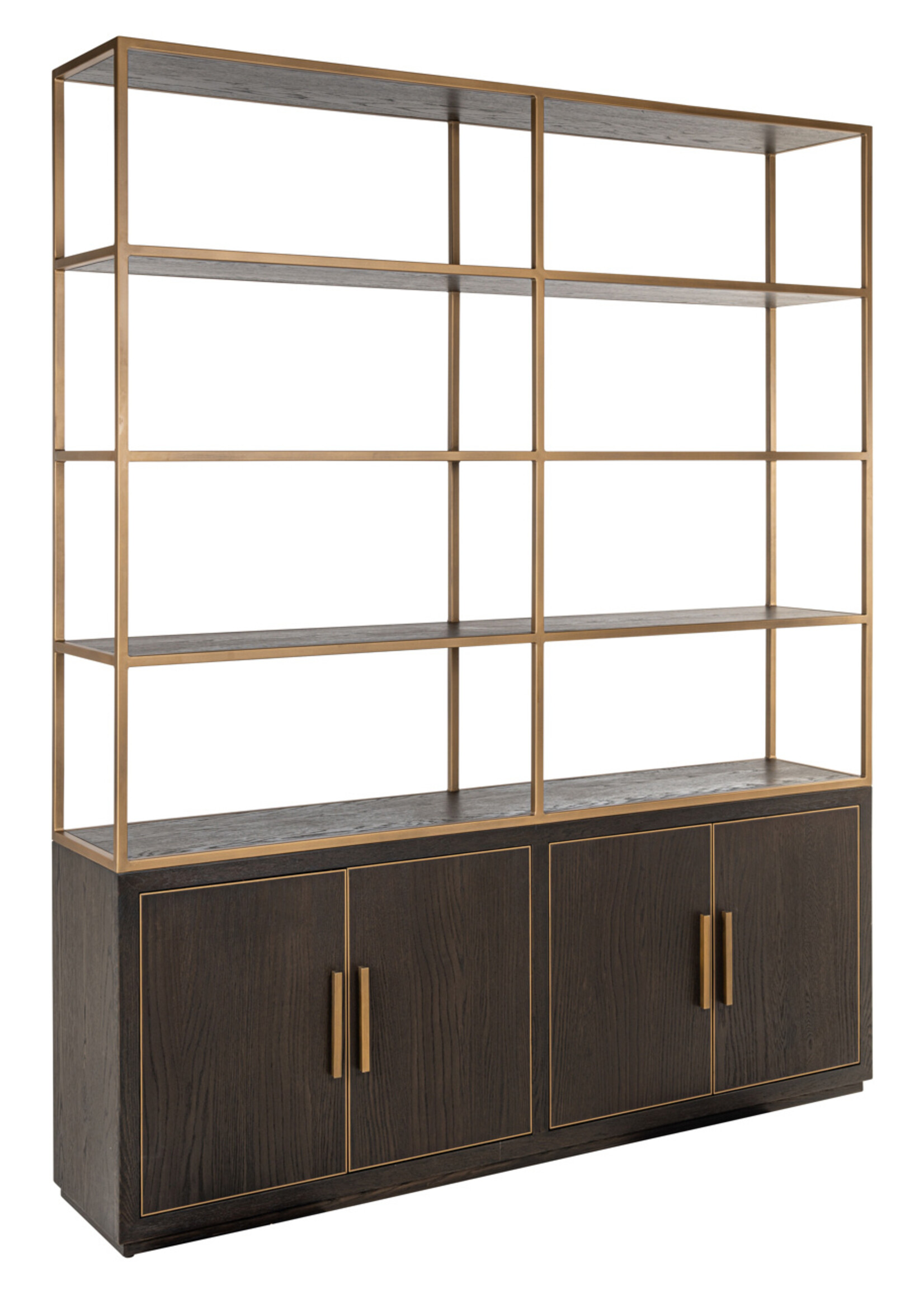 Richmond interiors Vakkenkast Carter bruin n large 4-deurs