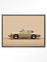 Urban Cottan wandkleed  Vintage Porsche beige 110 x 145 cm