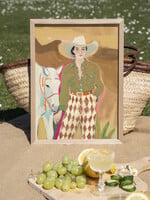 Urban Cottan Cowgirl 3 wanddoek