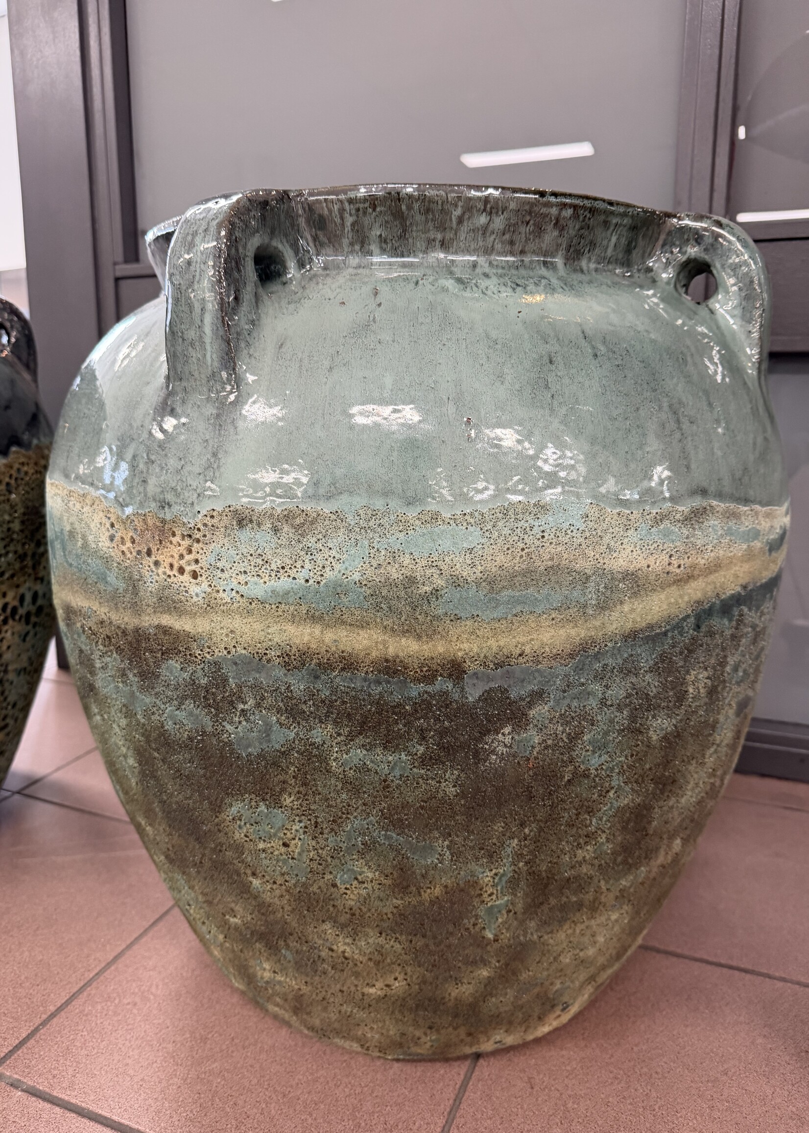 2Have Outdoor grote pot in Jade- en zandkleur