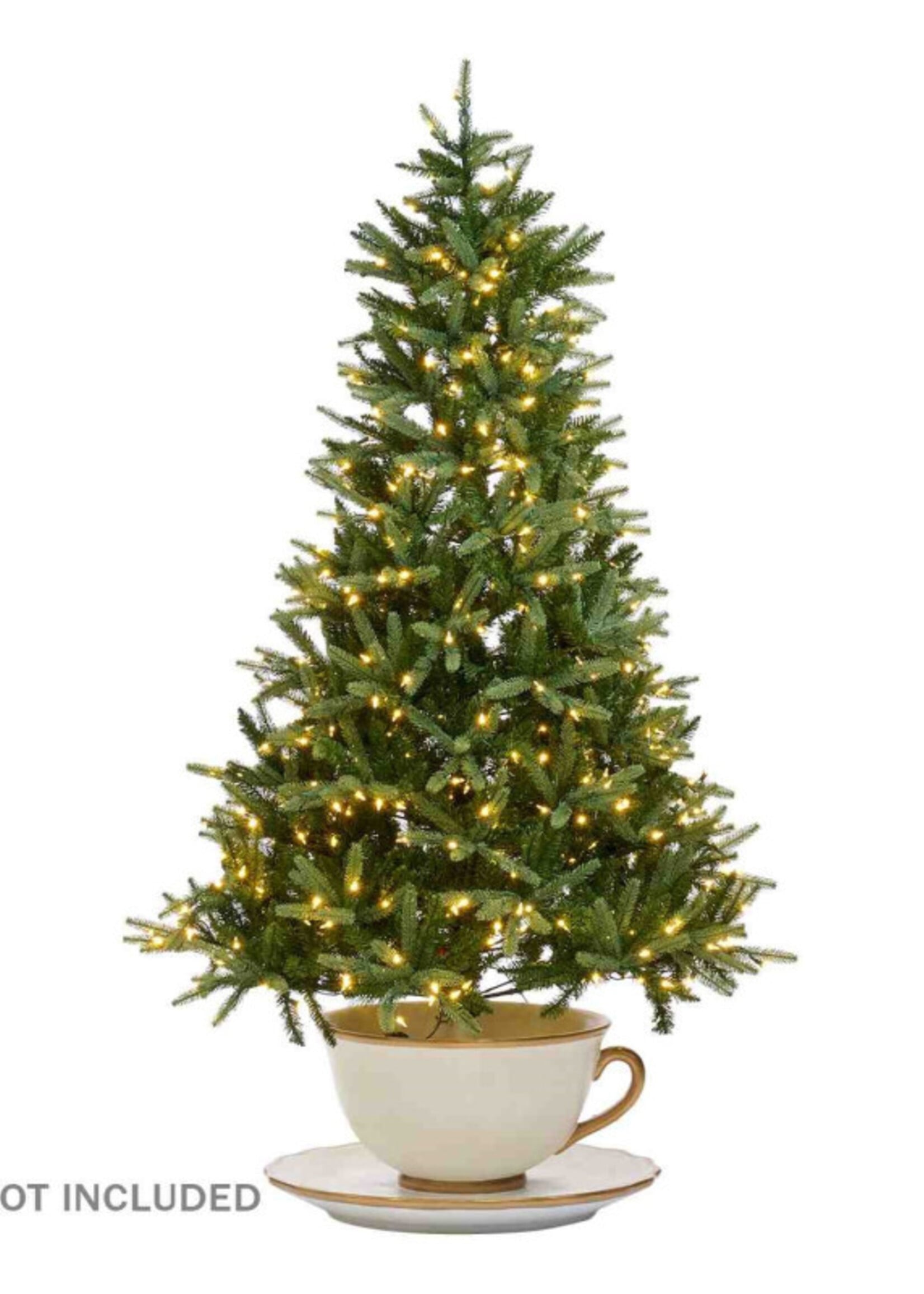 Thee kop als  kerstboom houder