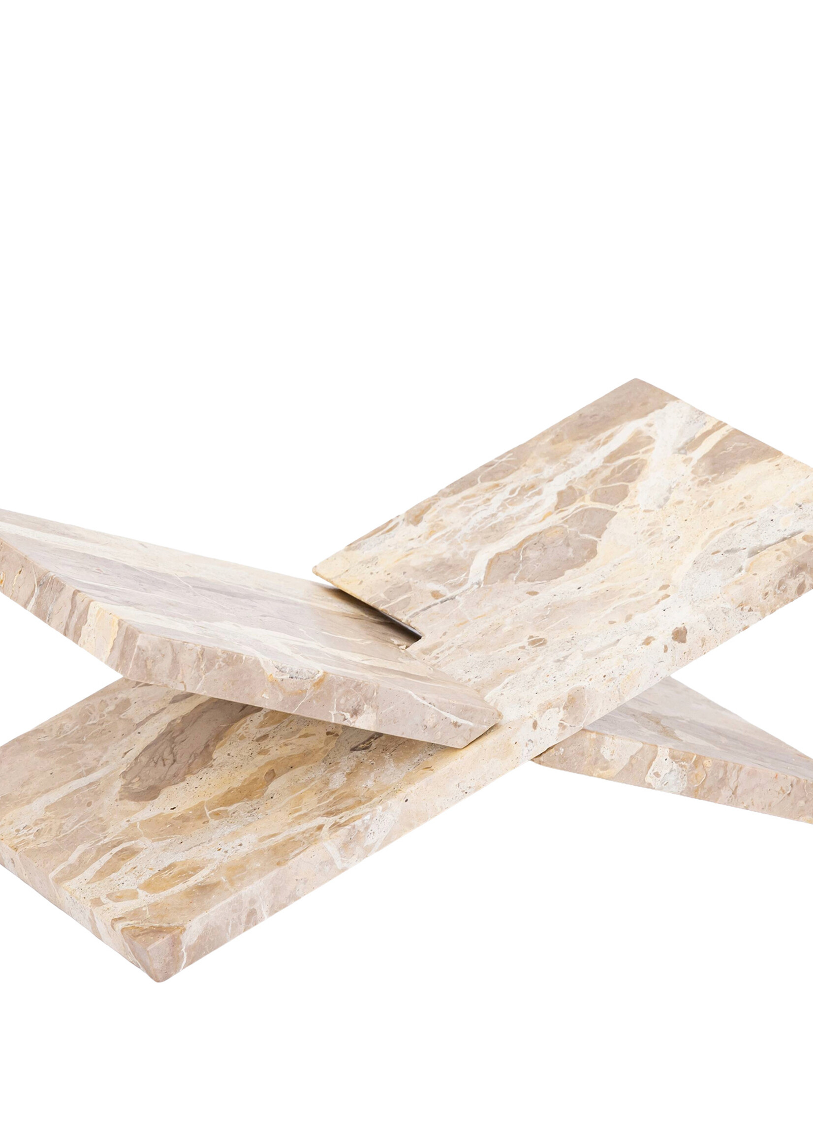 PTMD Liby Beige marmer tafelboekstandaard