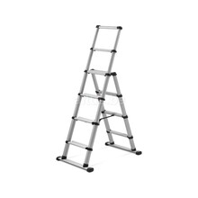 Telescopische trapladder COMBI 4+2