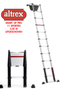 0.83-3.20m Altrex professionele telescopische ladder Smart Up Pro 11 treden