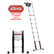0.83-3.20m Altrex professionele telescopische ladder Smart Up Pro 11 treden