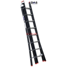 2.25 - 5.25m 3-delige Atlas black reformladder 3x8