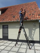 2.25 - 5.25m 3-delige Atlas black reformladder 3x8