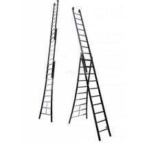 2.80 - 6.25m 3-delige Atlas - black reformladder 3x10