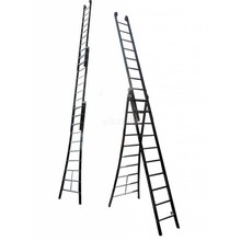 2.80 - 6.25m 3-delige Atlas - black reformladder 3x10