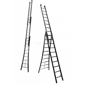 2.80 - 6.25m 3-delige Atlas - black reformladder 3x10
