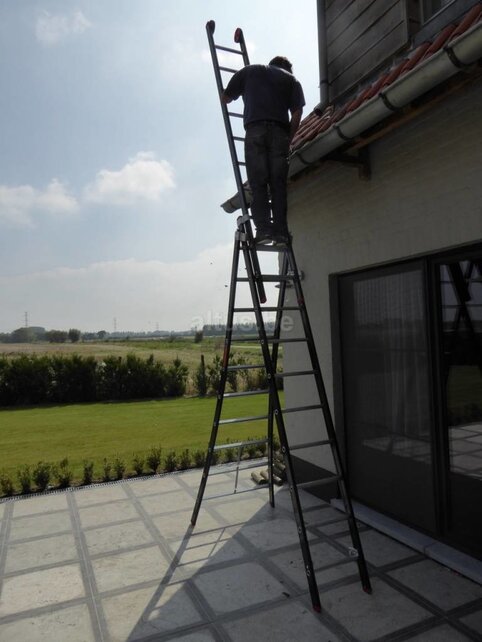 2.80 - 6.25m 3-delige Atlas - black reformladder 3x10