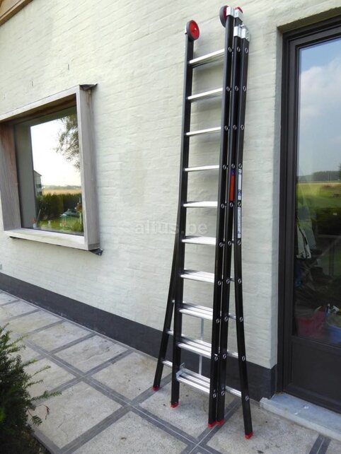 2.80 - 6.25m 3-delige Atlas - black reformladder 3x10
