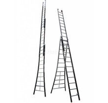 3.25 - 7.75m 3-delige Atlas - black reformladder 3x12