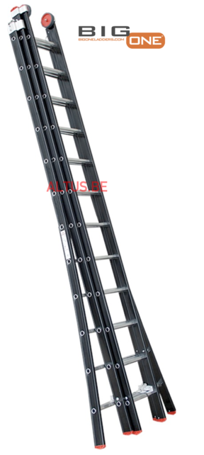 3.25 - 7.75m 3-delige Atlas - black reformladder 3x12