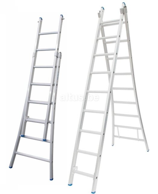 Solide 2-delige professionele reformladder model  C2x7