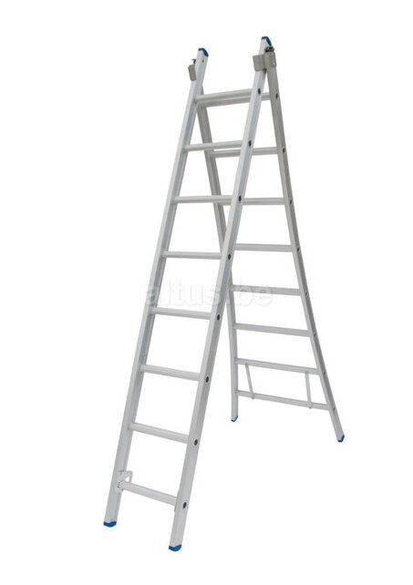Solide 2-delige professionele reformladder model  C 2x8