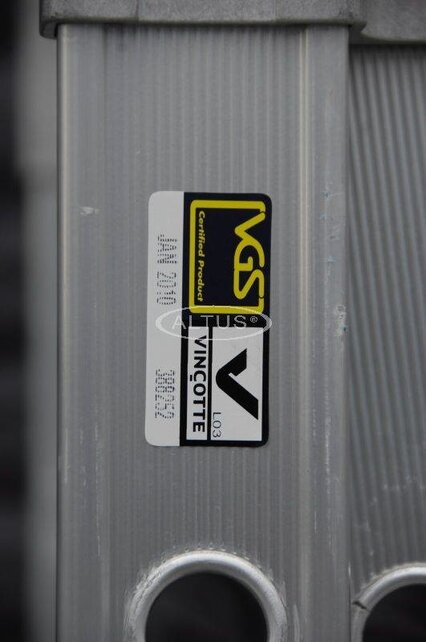 Solide 2-delige professionele reformladder model  C 2x8
