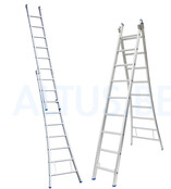 Solide 2-delige professionele reformladder model C 2x9