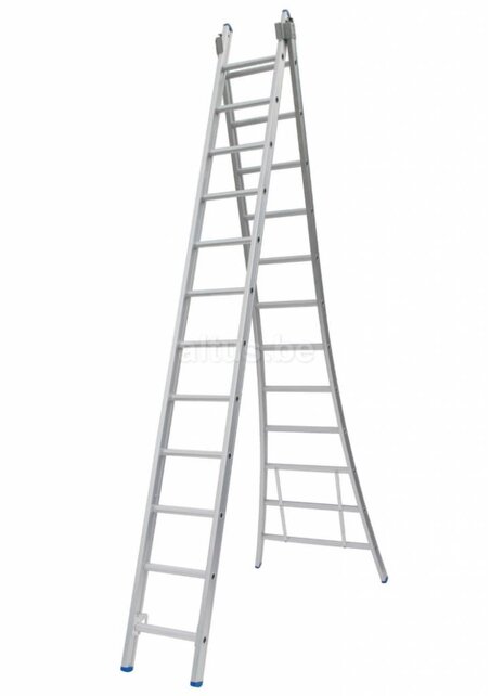 Solide 2-delige professionele reformladder model C2x12