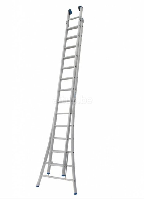 Solide 2-delige professionele reformladder model C 2x14