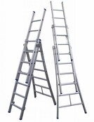 Solide 3-delige professionele  reformladder model D3x6