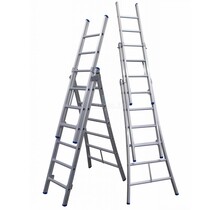 Solide 3-delige professionele  reformladder model D3x6