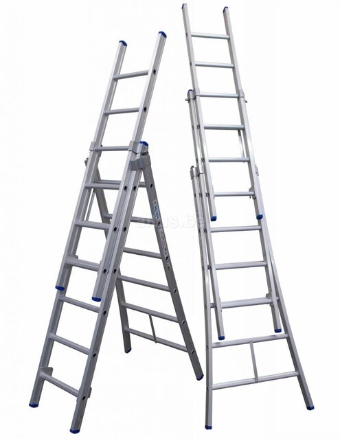 Solide 3-delige professionele  reformladder model D3x6