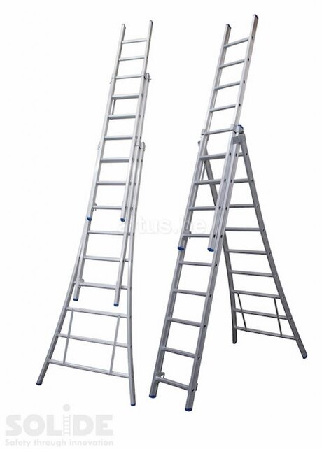Solide professionele reformladder model D 3x9