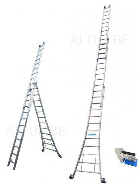 Solide 3-delige professionele reformladder model D3x12
