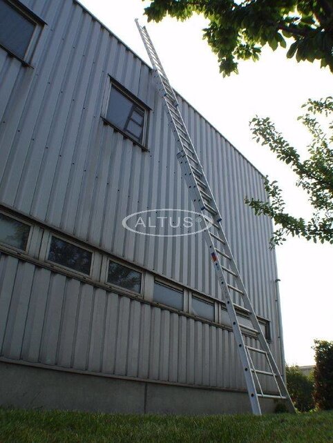 Solide 3-delige professionele reformladder model D 3 x 14