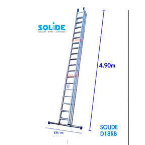 3-delige schuifladder 3 x 18