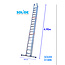 Solide 3-delige professionele solide schuifladder 3 x 18