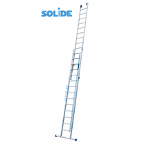 Solide 2-delige professionele touwladders model E2 x 14 treden