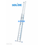 Solide Solide 2-delige professionele touwladder model E2x16 treden
