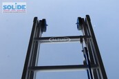Solide 2-delige professionele touwladder model E2x20 treden