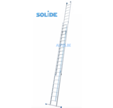 Solide 2-delige professionele touwladder model E2x22 treden