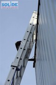 Solide 2-delige professionele touwladder model E 2 x 26 treden