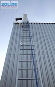 Solide 2-delige professionele touwladder model E 2 x 26 treden