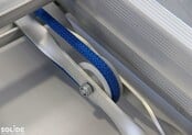 Solide 3-delige professionele touwladder model F3x18 treden