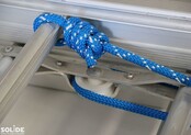 Solide 3-delige professionele touwladder model F3x24 treden