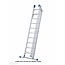 Solide 4-delige Solide professionele schuifladder met stabilisatiebalk, 4x9 sporten