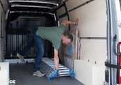 4-delige Solide professionele schuifladder met stabilisatiebalk, 4x9 sporten