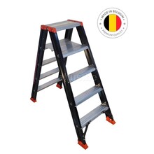 Dubbele trapladder 2x5 treden