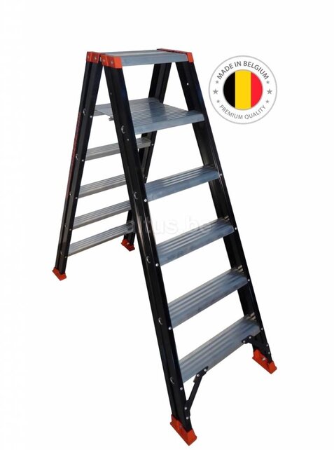 Tauro dubbele trapladder 2X6