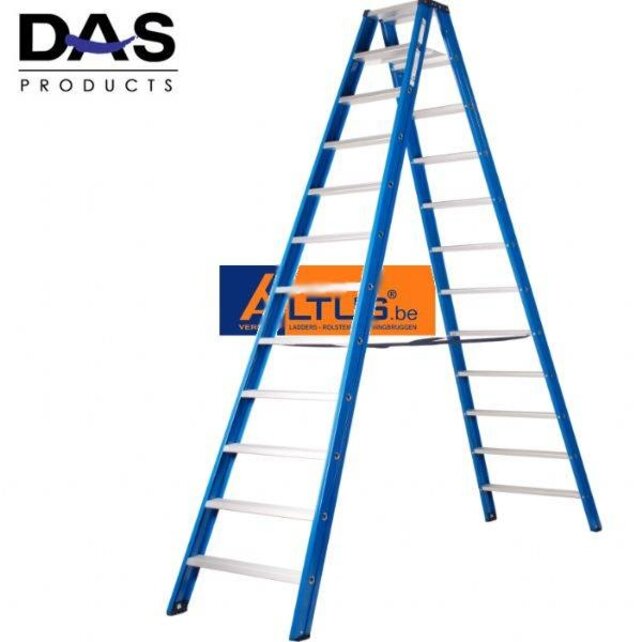DAS products hercules dubbele trapladder 2 x 12 treden