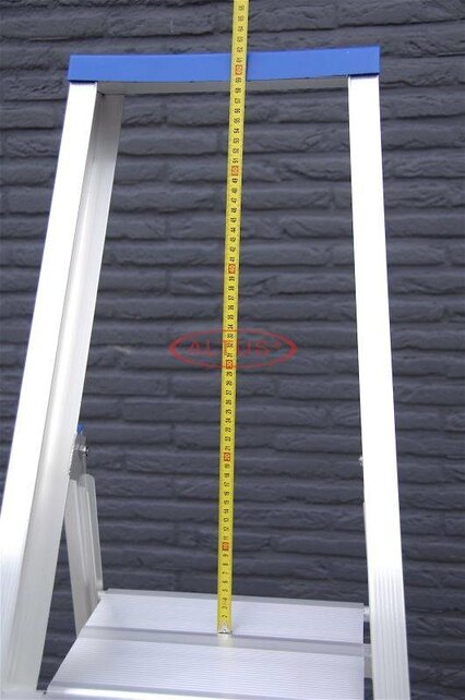 Solide enkele professionele trapladder model PT 12 treden