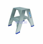 Solide dubbele professionele trapladder model DT 2x2 treden