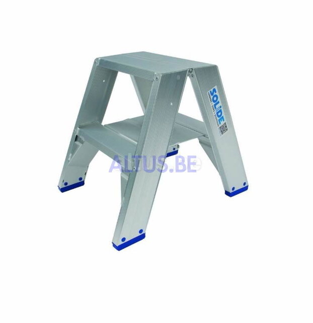 Solide dubbele professionele trapladder model DT 2x2 treden