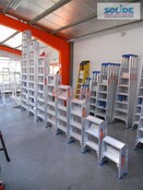 Solide dubbele professionele trapladder model DT 2x2 treden