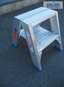 Solide dubbele professionele trapladder model DT 2x2 treden